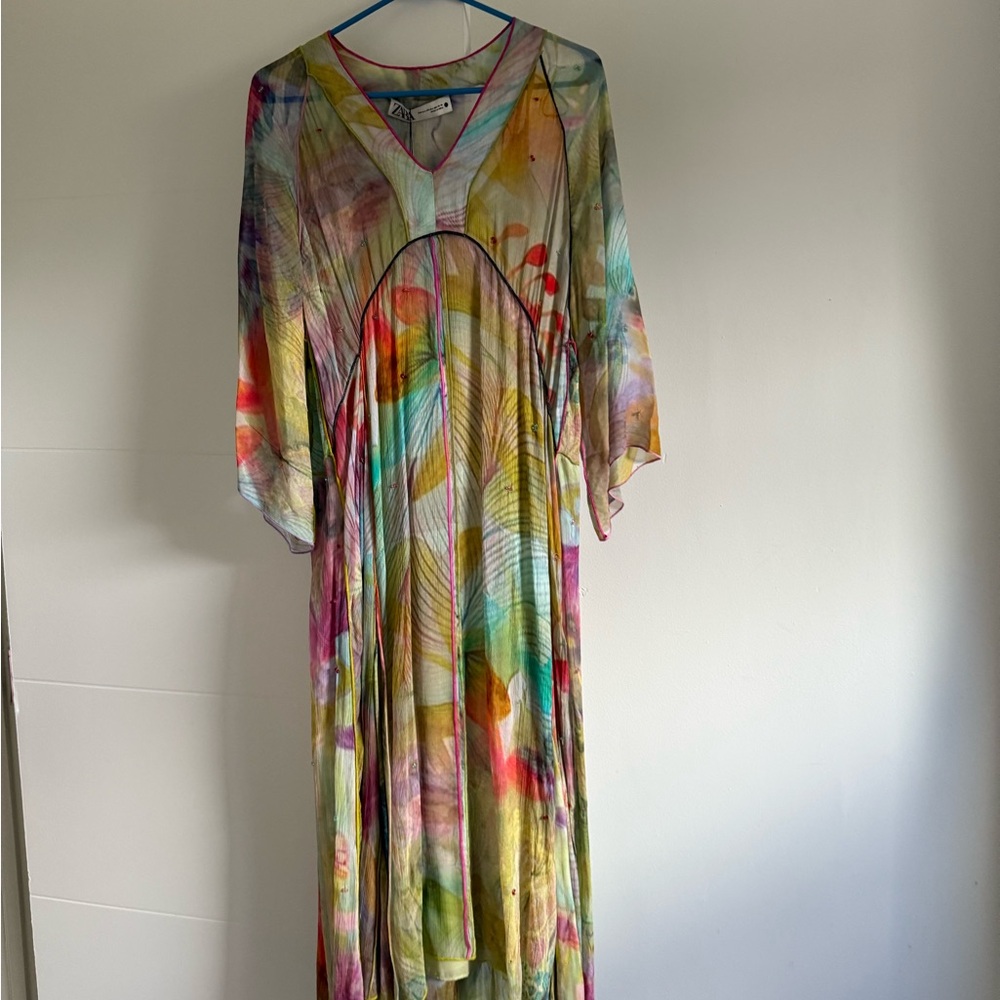 Colorful Abstract Maxi Dress